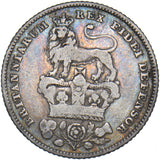 1829 Sixpence - George IV British Silver Coin - Nice