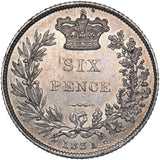 1831 Sixpence - William IV British Silver Coin - Very Nice