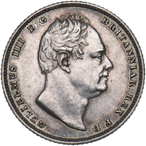 1831 Sixpence - William IV British Silver Coin - Very Nice