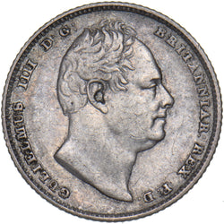 1834 Sixpence - William IV British Silver Coin - Nice