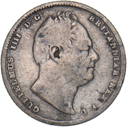 1836 Sixpence - William IV British Silver Coin