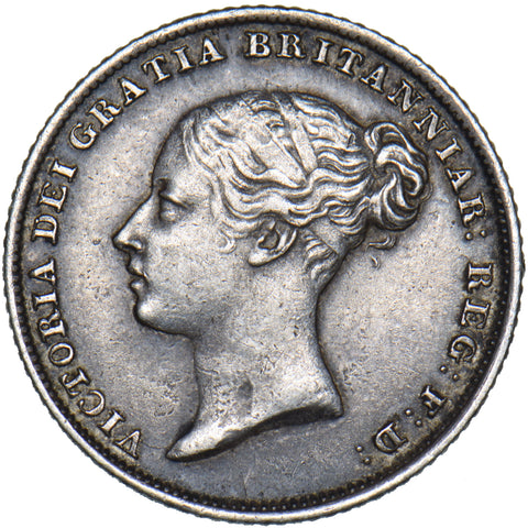 1839 Sixpence - Victoria British Silver Coin - Very Nice