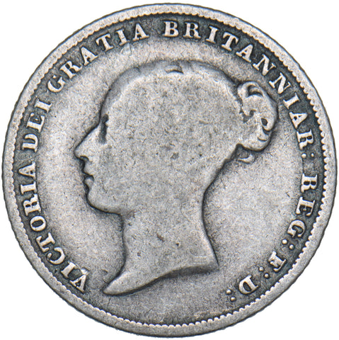 1842 Sixpence - Victoria British Silver Coin