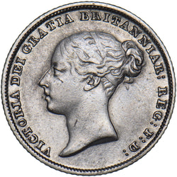 1844 Sixpence - Victoria British Silver Coin - Nice