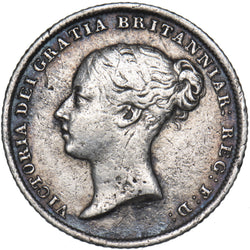 1845 Sixpence - Victoria British Silver Coin