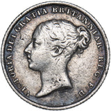 1845 Sixpence - Victoria British Silver Coin