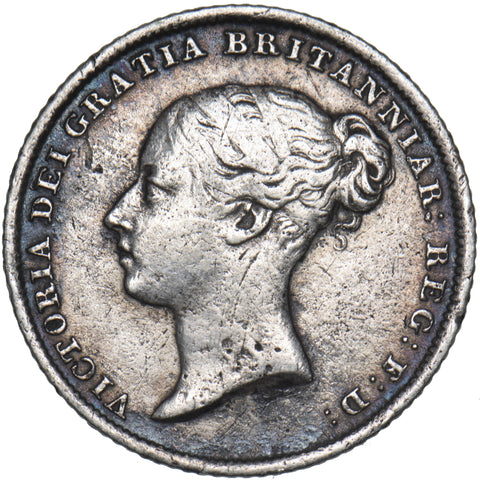 1845 Sixpence - Victoria British Silver Coin