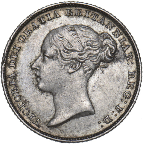 1846 Sixpence - Victoria British Silver Coin - Very Nice
