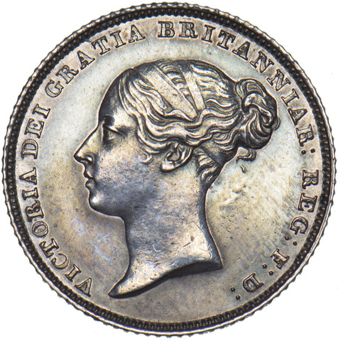 1853 Sixpence - Victoria British Silver Coin - Very Nice