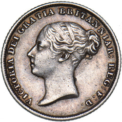 1856 Sixpence - Victoria British Silver Coin - Very Nice