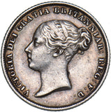 1856 Sixpence - Victoria British Silver Coin - Very Nice