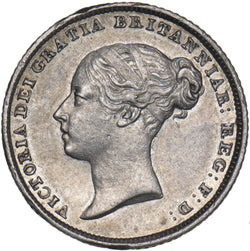 1856 Sixpence - Victoria British Silver Coin - Very Nice