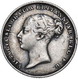 1856 Sixpence - Victoria British Silver Coin - Nice