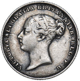 1856 Sixpence - Victoria British Silver Coin - Nice