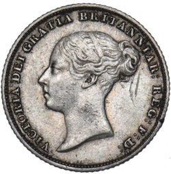 1857 Sixpence - Victoria British Silver Coin - Nice