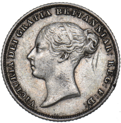 1857 Sixpence - Victoria British Silver Coin - Nice