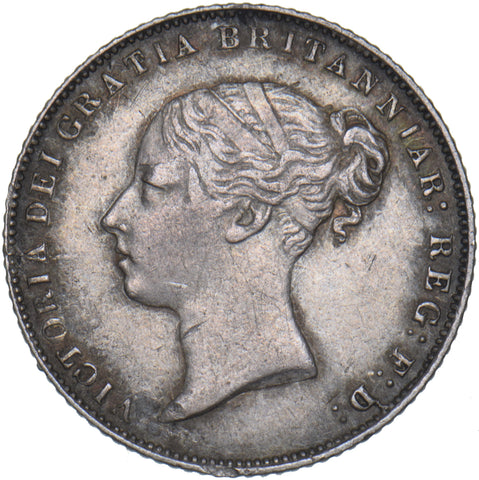 1863 Sixpence - Victoria British Silver Coin - Nice