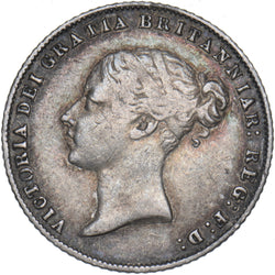 1866 Sixpence (Die no. 29) - Victoria British Silver Coin - Nice