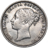 1868 Sixpence (Die no. 3) - Victoria British Silver Coin - Nice