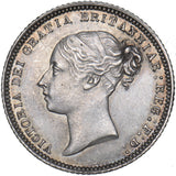 1868 Sixpence (Die no. 1) - Victoria British Silver Coin - Very Nice