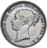 1872 Sixpence (Die no. 37) - Victoria British Silver Coin - Very Nice