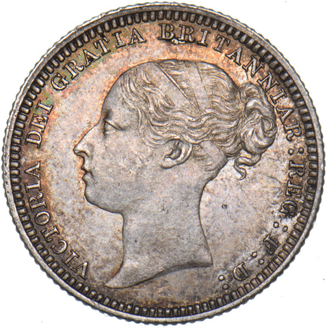 1879 Sixpence - Victoria British Silver Coin - Very Nice