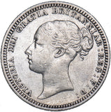 1880 Sixpence - Victoria British Silver Coin - Nice