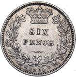 1880 Sixpence - Victoria British Silver Coin - Nice