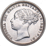1881 Sixpence - Victoria British Silver Coin - Very Nice