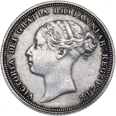 1881 Sixpence - Victoria British Silver Coin - Very Nice