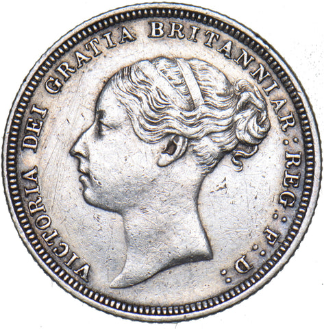 1881 Sixpence - Victoria British Silver Coin - Nice