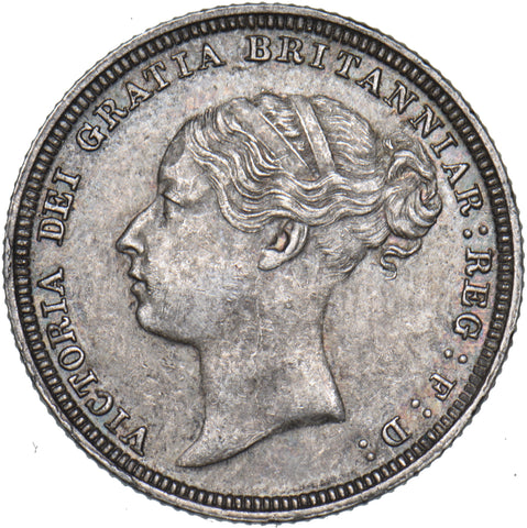 1881 Sixpence - Victoria British Silver Coin - Very Nice
