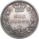 1883 Sixpence - Victoria British Silver Coin - Nice