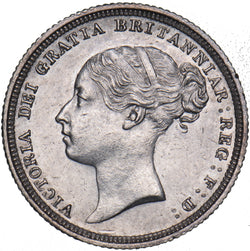 1883 Sixpence - Victoria British Silver Coin - Superb
