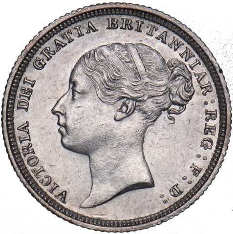 1883 Sixpence - Victoria British Silver Coin - Superb