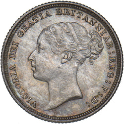 1883 Sixpence - Victoria British Silver Coin - Superb