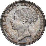 1883 Sixpence - Victoria British Silver Coin - Superb