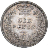 1883 Sixpence - Victoria British Silver Coin - Superb