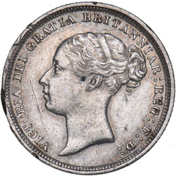 1885 Sixpence - Victoria British Silver Coin