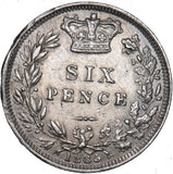 1885 Sixpence - Victoria British Silver Coin