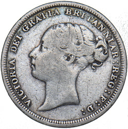 1886 Sixpence - Victoria British Silver Coin