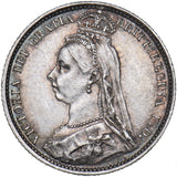 1887 Sixpence (R Over B?) - Victoria British Silver Coin - Very Nice