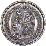 1887 Sixpence (R Over I) - Victoria British Silver Coin
