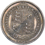 1887 Sixpence - Victoria British Silver Coin - Nice