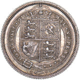 1887 Sixpence - Victoria British Silver Coin - Nice