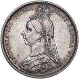 1888 Sixpence - Victoria British Silver Coin - Nice