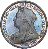 1893 Sixpence - Victoria British Silver Coin - Superb