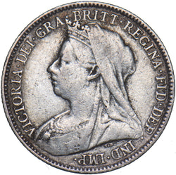 1896 Sixpence - Victoria British Silver Coin