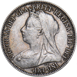 1897 Sixpence - Victoria British Silver Coin - Nice