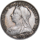 1897 Sixpence - Victoria British Silver Coin - Nice